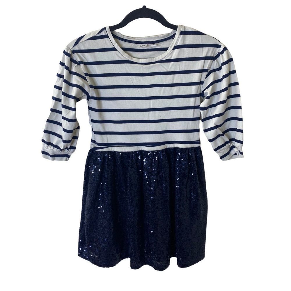 Gap Girl’s Striped Sequin Dress